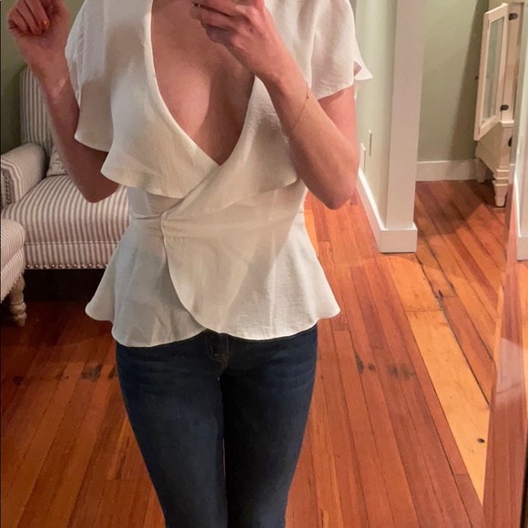 Sexy sheer wrap top - Picture 2 of 3